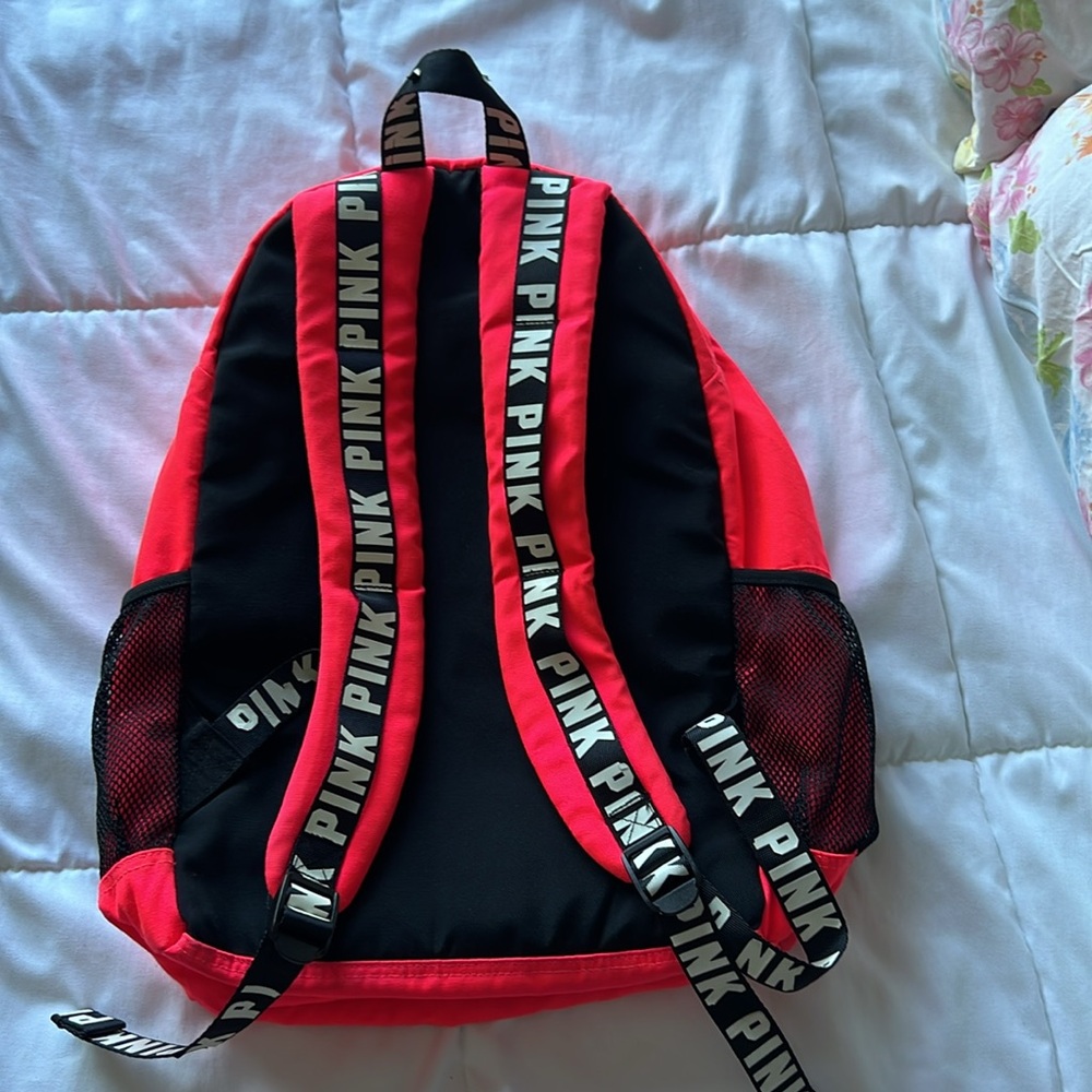 Pink Backpack With Multiple Compartments - image 3